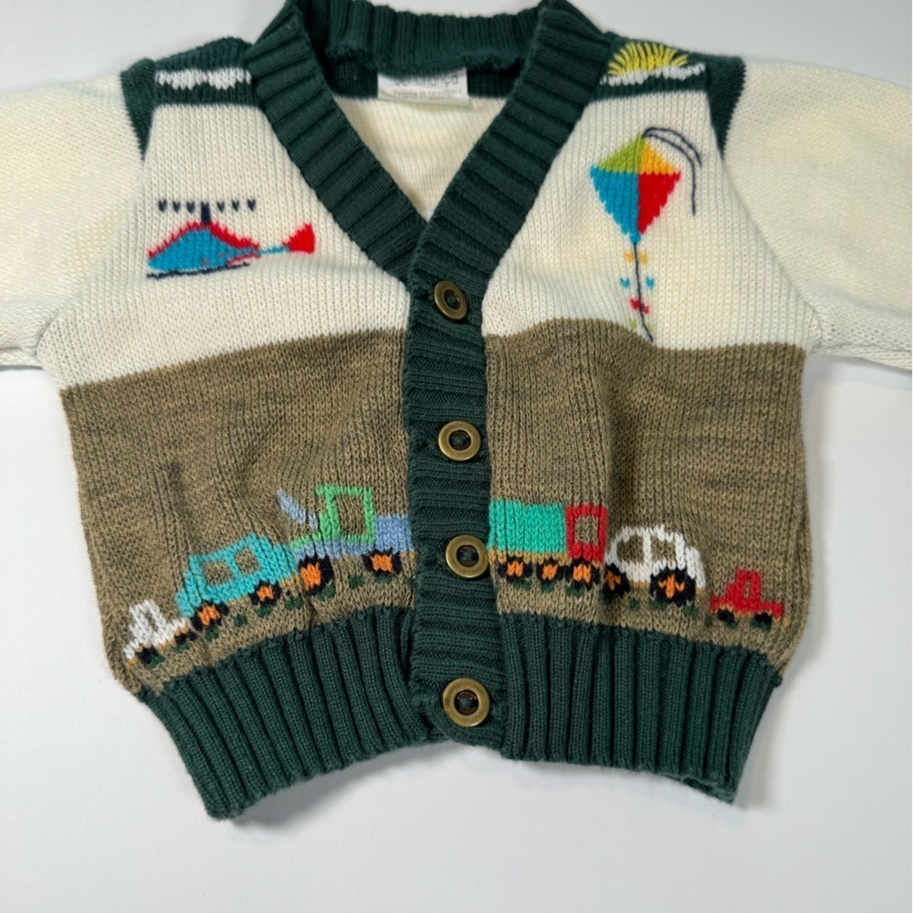 Vintage Peruvian Arpillera Sweater Size 3-6M - Picture 4 of 6